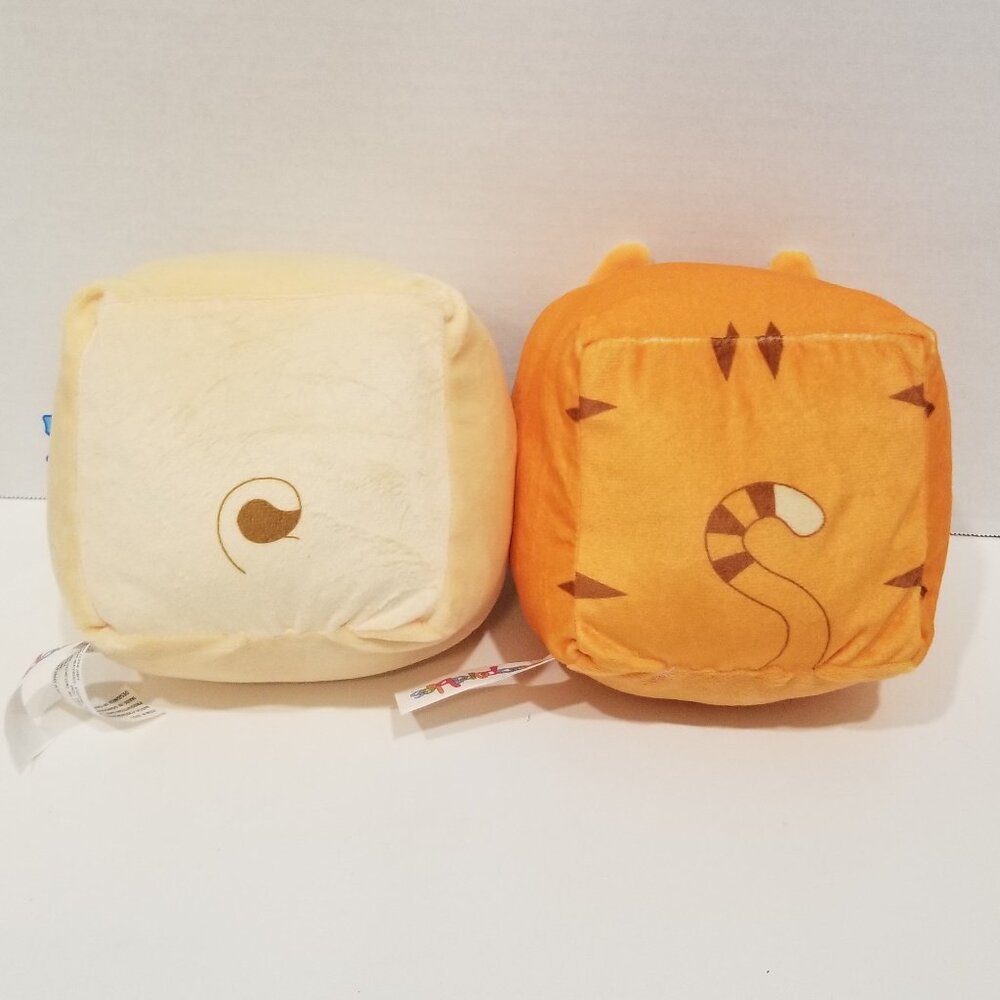 Inseparables Plush Cubes Cat and Dog, NWT - Picture 3 of 15